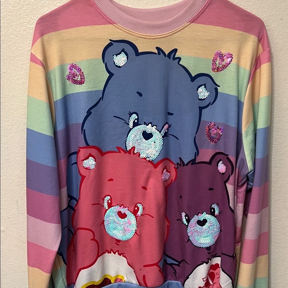 Care Bears Rainbow Striped Sweatshirt